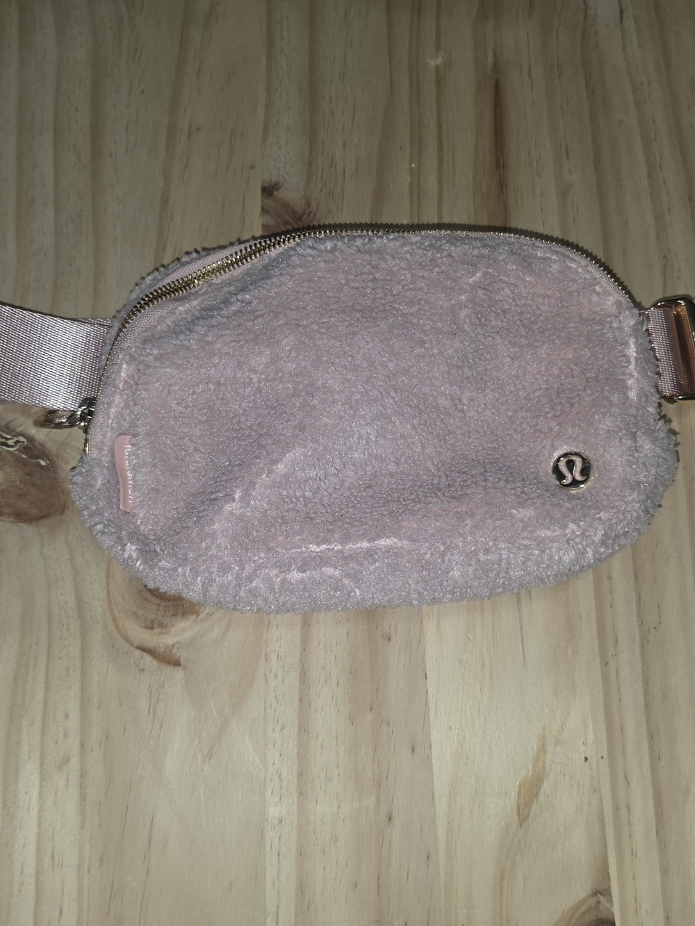 lululemon athletica Pink Sherpa Belt Bag